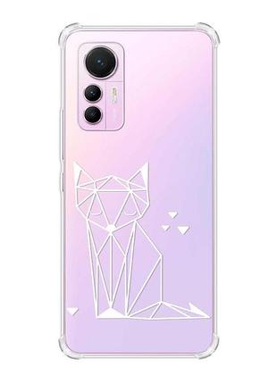 Чохол з потовщеними кутами на xiaomi 12 lite :: лисиця (принт 127)