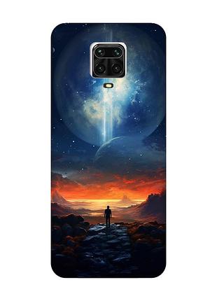 Чохол з рожевими боками на xiaomi redmi note 9 pro / 9s / 9 pro max :: космос (принт 247)