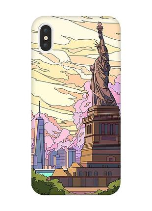 Чехол на iphone xs max :: статуя свободы (принт 331)