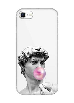 Прозрачный чехол на iphone 7/8/se 2020 :: скульптура (принт 352)
