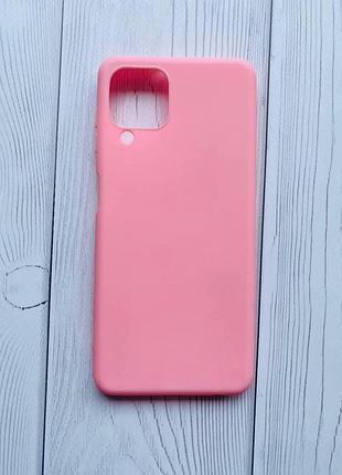 Силиконовый матовый чехол для samsung galaxy a22 4g / m32 / m22 розовый