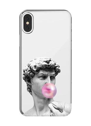 Прозрачный чехол на iphone x/xs :: скульптура (принт 352)