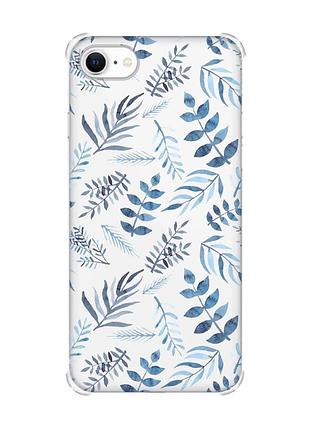 Чохол з потовщеними кутами на iphone 7/ 7s/ 8/ 8s :: рослинний фон (принт 276)