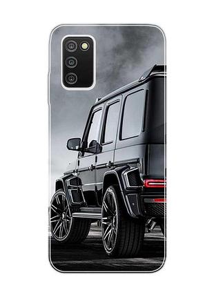 Чехол на samsung galaxy a03s :: авто чёрное (принт 235)