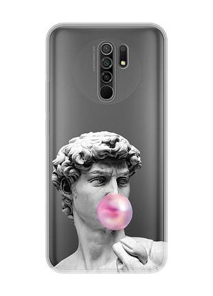 Прозрачный чехол на xiaomi redmi 9 :: скульптура (принт 352)
