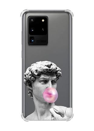 Чехол с утолщёнными углами для samsung galaxy s20 ultra :: скульптура (принт 352)