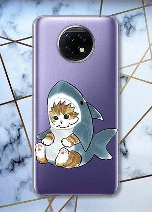 Прозрачный чехол для xiaomi redmi note 9t/redmi note 9 5g котёнок (принт: 120)