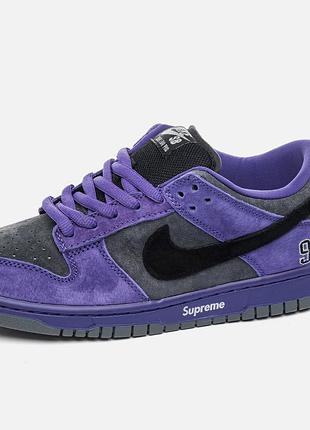 Nike sb dunk x supreme purple 3