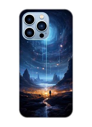 Магнитный чехол на iphone 13 pro max с поддержкой magsafe :: космос (принт 244)