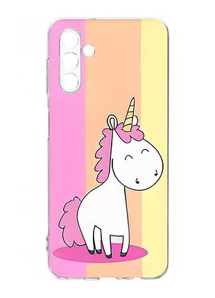 Чехол на samsung galaxy a35 5g (a356) :: единорог (принт 104)