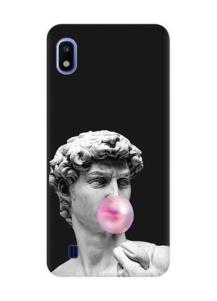 Матовый черный чехол на samsung galaxy a10 (2019) a105 :: скульптура (принт 352)