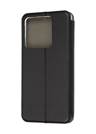 Чехол-книжка с рисунком для xiaomi redmi note 13 5g чёрный :: тризуб и флаг украины (принт 384) 4