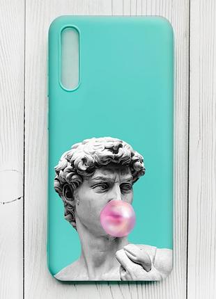 Матовий бірюзовий чохол на samsung galaxy a50 (2019) a505/a30s :: скульптура (принт 352)