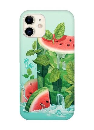 Чохол на iphone 12 mini :: кавуновий айсберг (принт 339)