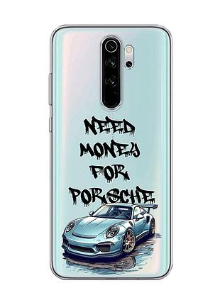 Прозрачный чехол на xiaomi redmi note 8 pro :: хочу порше (принт 385)