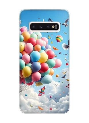 Чохол на samsung galaxy s10 :: повітряні кульки (принт 365)
