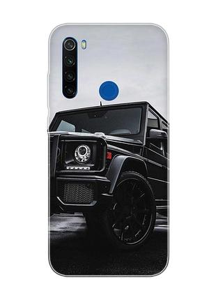 Чехол на xiaomi redmi note 8t авто чёрное (принт: 234)