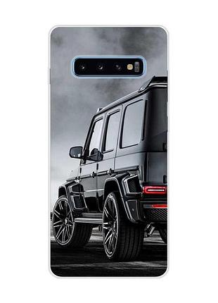Чехол на samsung galaxy s10 plus :: авто чёрное (принт 235)