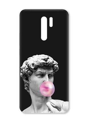Матовий чорний чохол на xiaomi redmi 9 :: скульптура (принт 352)