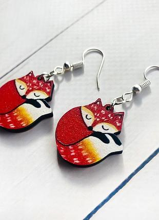 Сережки з дерева лисиця 2