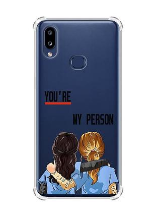 Чехол с утолщенными углами на samsung galaxy a10s/a107 :: подружки с анатомии (принт 251)
