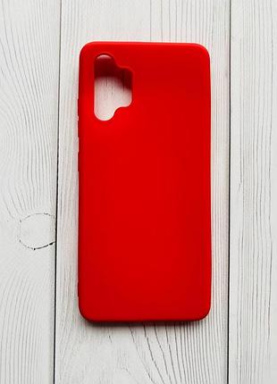 Силіконовий матовий чохол для samsung galaxy a32 червоний