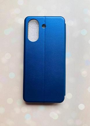 Чохол-книжка з малюнком для xiaomi redmi 13c/poco c65 синій :: дівчина з півоніями (принт 11) 4