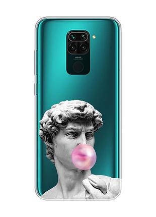 Прозрачный чехол на xiaomi redmi note 9 :: скульптура (принт 352)