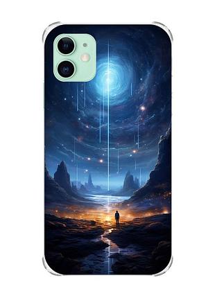 Чехол с утолщёнными углами на iphone 11 :: космос (принт 244)