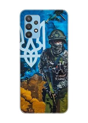 Чохол на samsung galaxy a32 :: військовий (патріотичний принт 349)