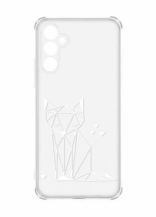 Чохол з потовщеними кутами на samsung galaxy a34 5g :: лисиця (принт 127)