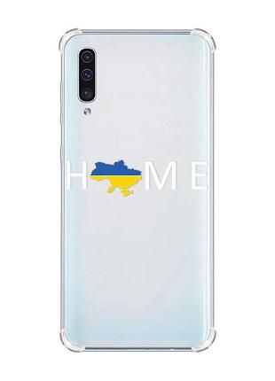 Чохол з потовщеними кутами на samsung galaxy а50 (2019) а505 :: дім україна (принт 73)