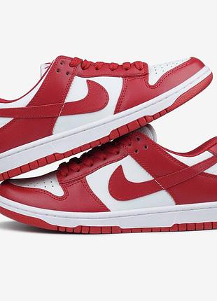 Nike dunk low red white 5