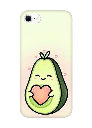 Чехол на iphone 7/8/se 2020 :: кавай авокадо с сердечком (принт 310)