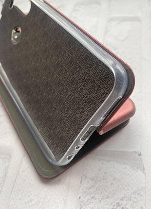 Чехол-книжка с рисунком для xiaomi redmi note 8 бордовый :: сердечка. украина (принт 258) 4