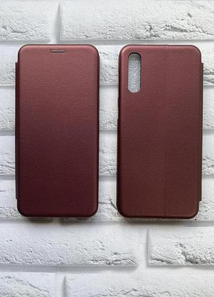 Чехол-книжка для samsung galaxy а50 (2019) а505 / a30s бордовый