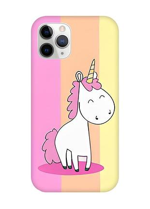 Магнитный чехол на iphone 11 pro max с поддержкой magsafe :: единорог (принт 104)