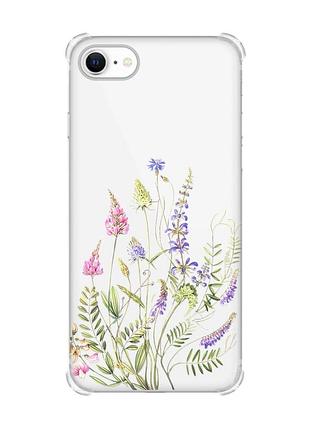 Чохол з потовщеними кутами на iphone 7/ 7s/ 8/ 8s :: квіткова ідилія (принт 382)