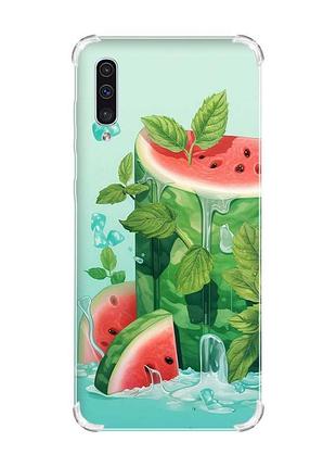 Чохол з потовщеними кутами на samsung galaxy а50 (2019) а505 :: кавуновий айсберг (принт 339)