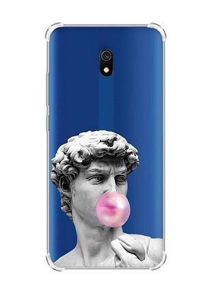 Чехол с утолщенными углами на xiaomi redmi 8a :: скульптура (принт 352)