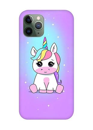 Магнитный чехол на iphone 12/12 pro с поддержкой magsafe :: единорог (принт 103)
