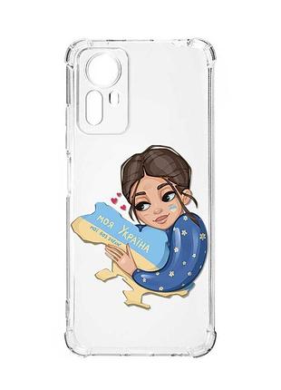 Чохол з потовщеними кутами на xiaomi redmi note 12s :: моя україна (принт 2)