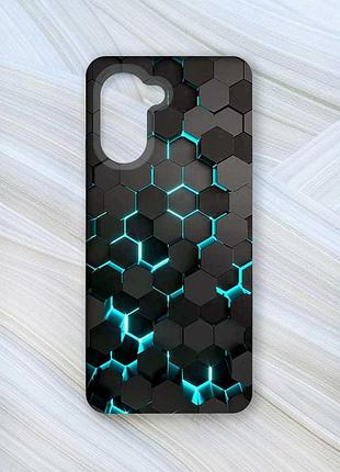 Чехол на realme c33 :: соты 3d (принт 357)