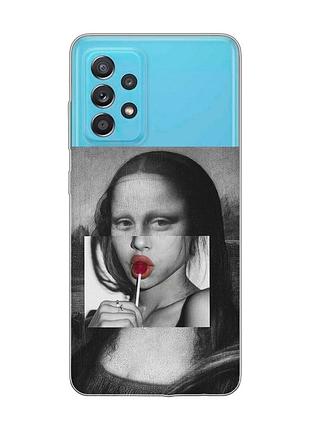 Чехол на samsung galaxy a52 :: современная мона лиза (принт 351)
