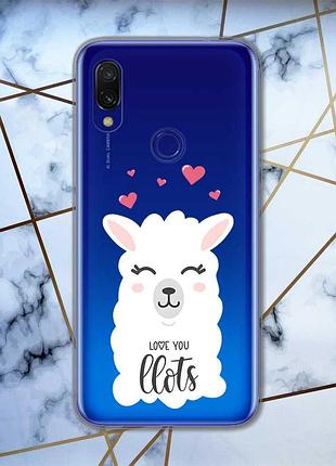 Прозорий чохол на xiaomi redmi 7 :: лама /принт 94/