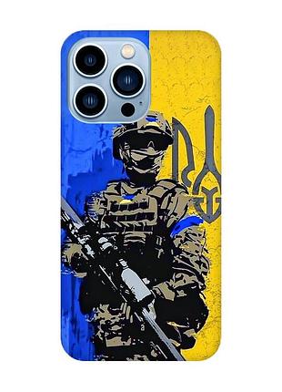 Чехол на iphone 13 pro max :: солдат (принт 350)