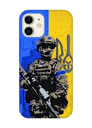 Чехол на iphone 12 mini :: солдат (принт 350)