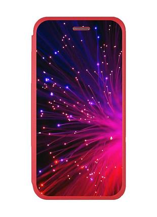 Чехол-книжка с рисунком для xiaomi redmi note 8 pro красный :: салют (принт 98)