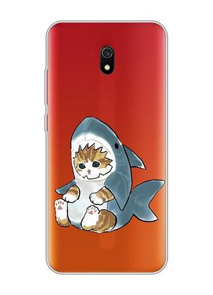 Прозрачный чехол на xiaomi redmi 8a :: котёнок (принт 120)