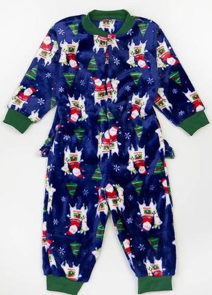 Пижама детская комбинезон кигуруми для сна махровая пижамка4 фото
